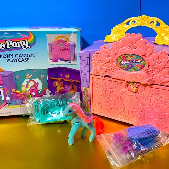 MY LITTLE PONY G2 VTG 1997 GARDEN PLAYCASE w/ACCESSORIES & IVY ORIGINAL … - Picture 9 of 16